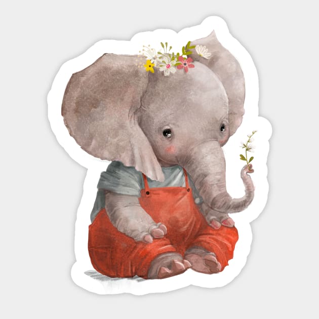 Elephant Love 2 Sticker by EveFarb